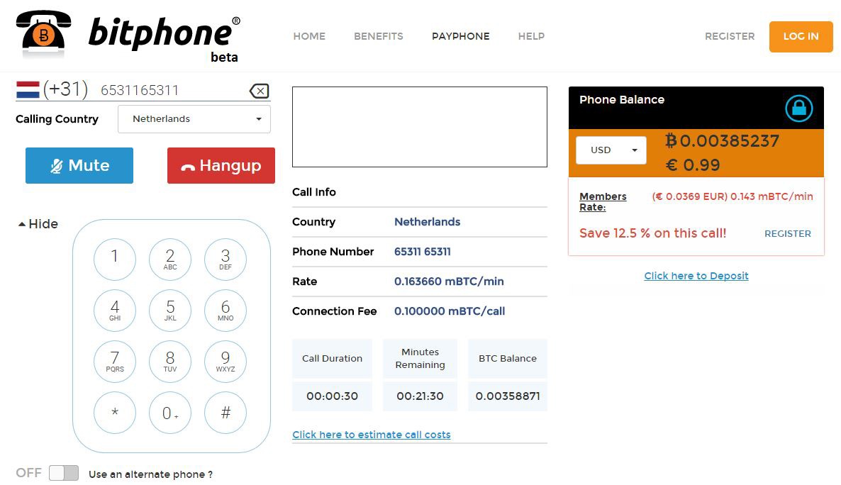 bitphone gesprek