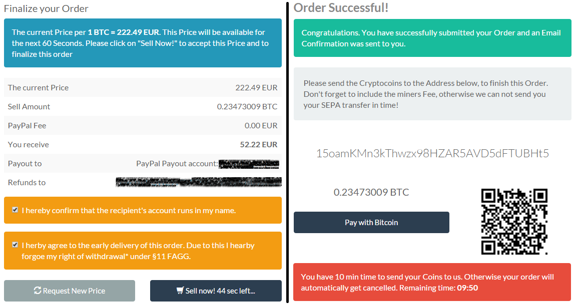 coinimal - payout